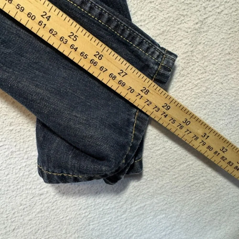 Levis 569 Loose fit Straight Leg Jeans Mens 42x30 Dark Wash Blue Denim